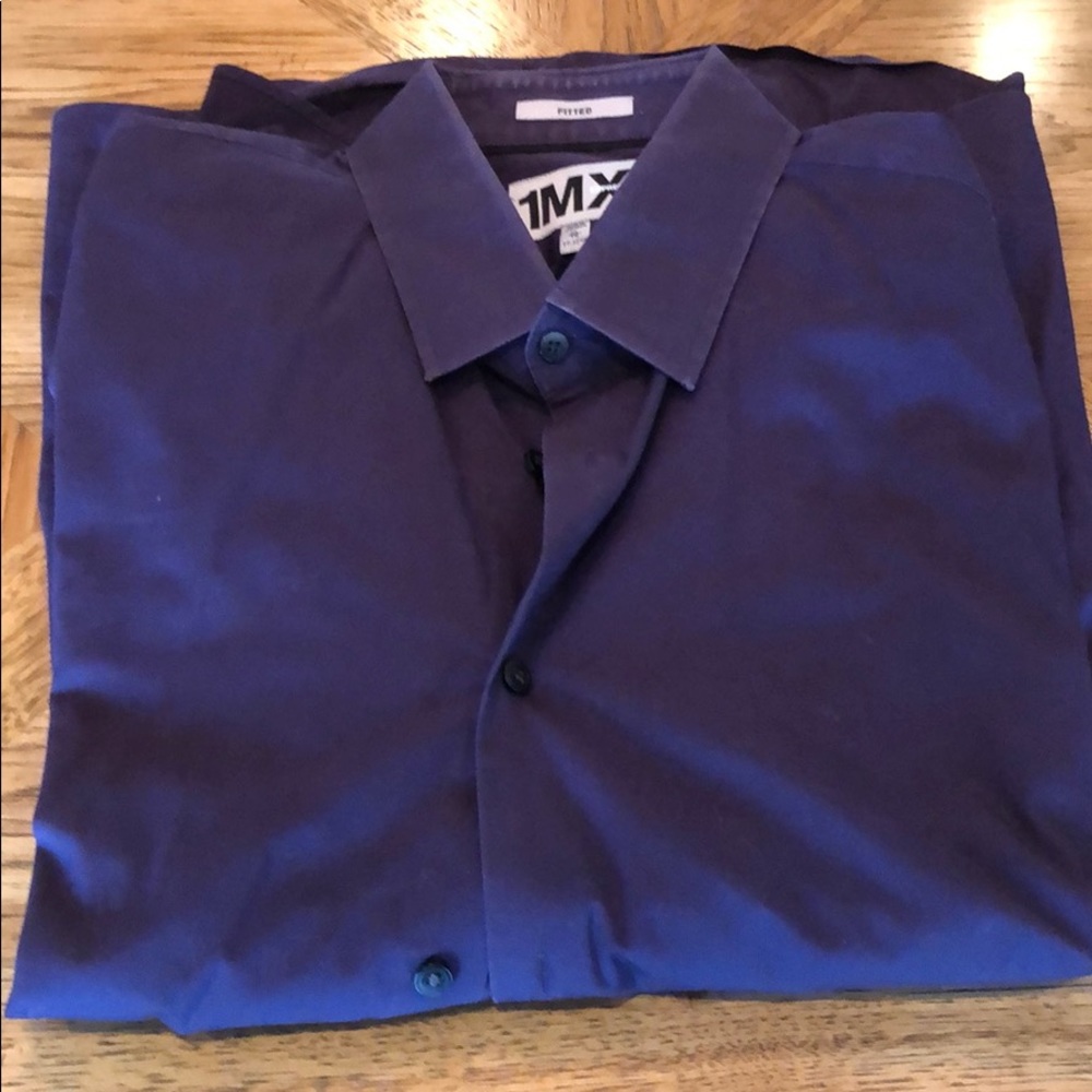 Men’s collared purple express 1mx shirt